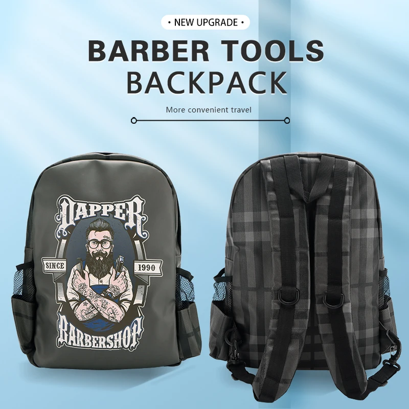 Tas ransel kapasitas besar, perlengkapan potong rambut, tas peralatan potong rambut, tas traveling penata rambut, tas Organizer perlengkapan Salon