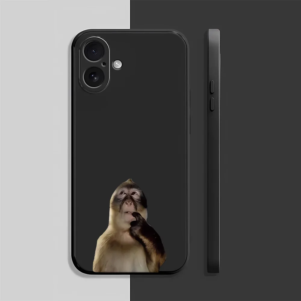 

Cute monkey pattern Phone Case for iPhone17Pro Max/17Pro/17/16/15/14/13/12/11/Pro/Plus Fashion Friend Gift Aesthetic Phone Case