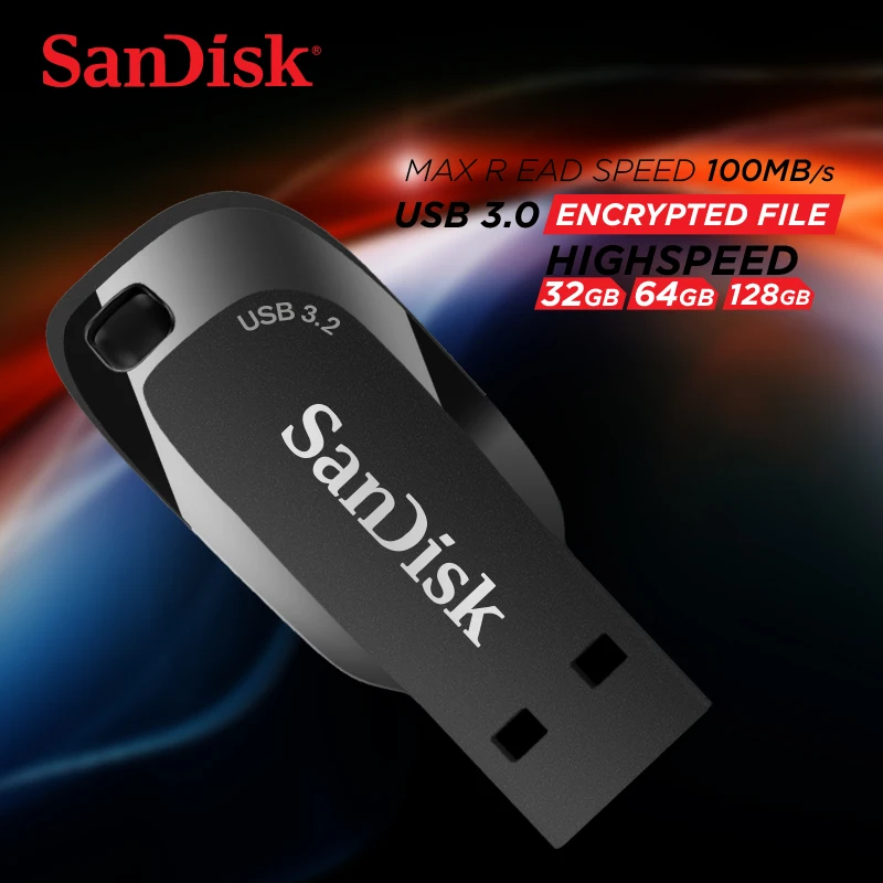 Original SanDisk CZ410 USB 3.0 Pendrive Ultra Shift Flash Drive 128GB 64GB 32GB USB Pen Drive Memory Stick Car U Disk Flash Disk