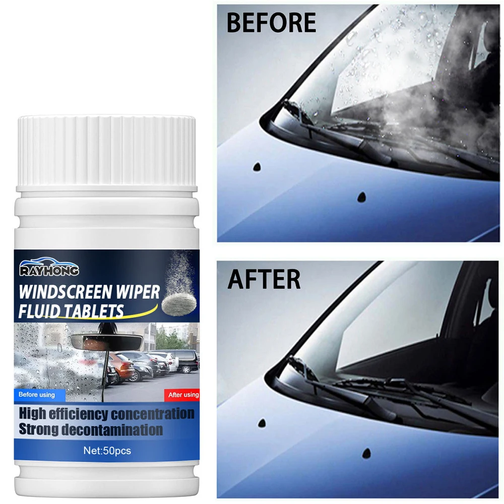 Automotive degreasing film cleaning Effervescent tablet Automotive windshield degreasing, rain proof and defogging 30PCS