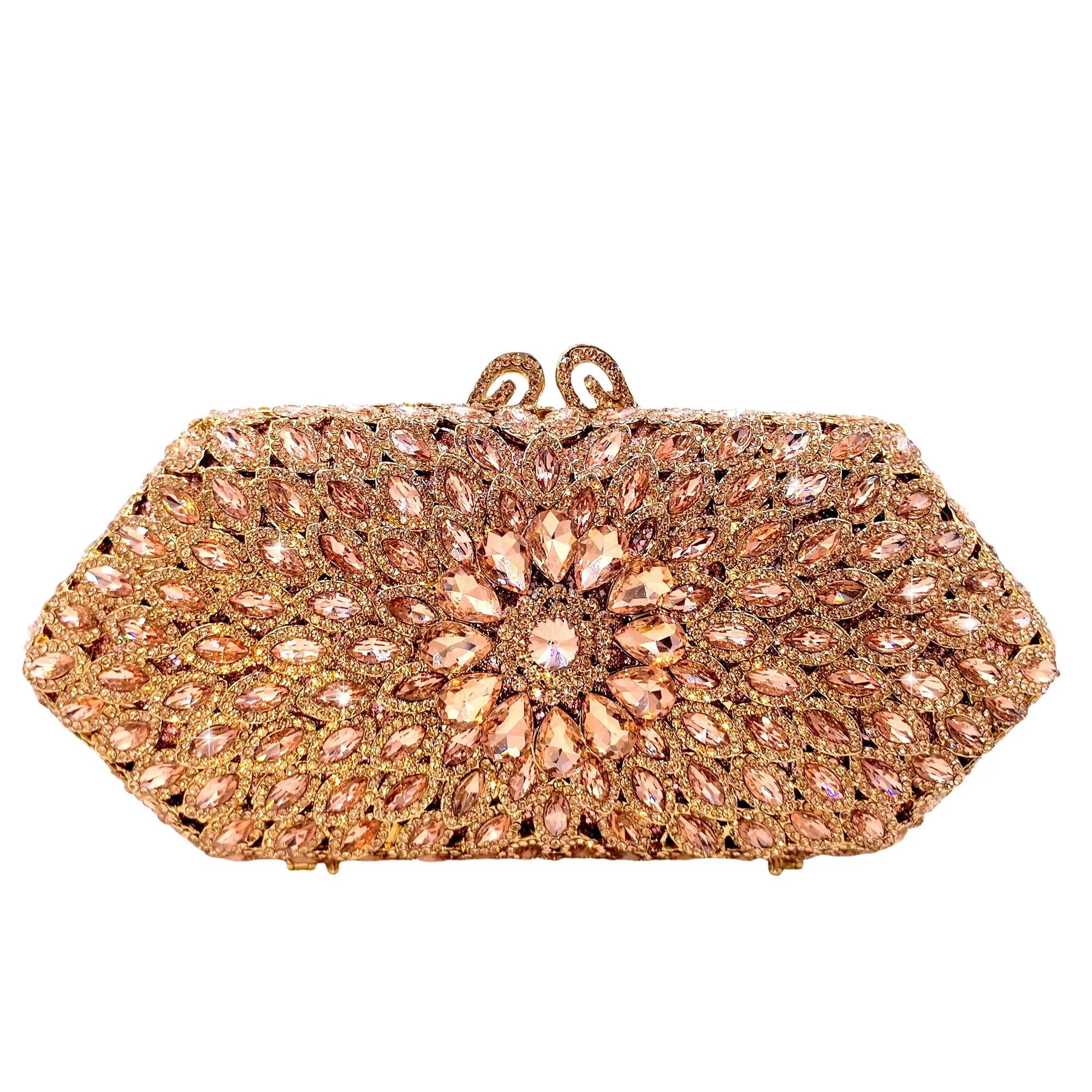 Boutique de FGG Marineblaue Kristall-Clutch-Abendtaschen, formelle Abendtaschen und Clutches für Damen, Party-Clutch-Geldbörse mit Strass – Detail 11