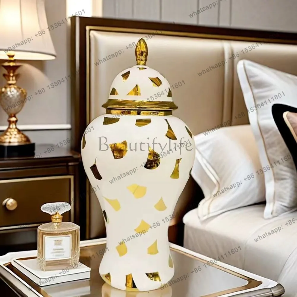 Dining table ornament vase modern decorative jar luxury platinum vase Nordic home bedroom living room