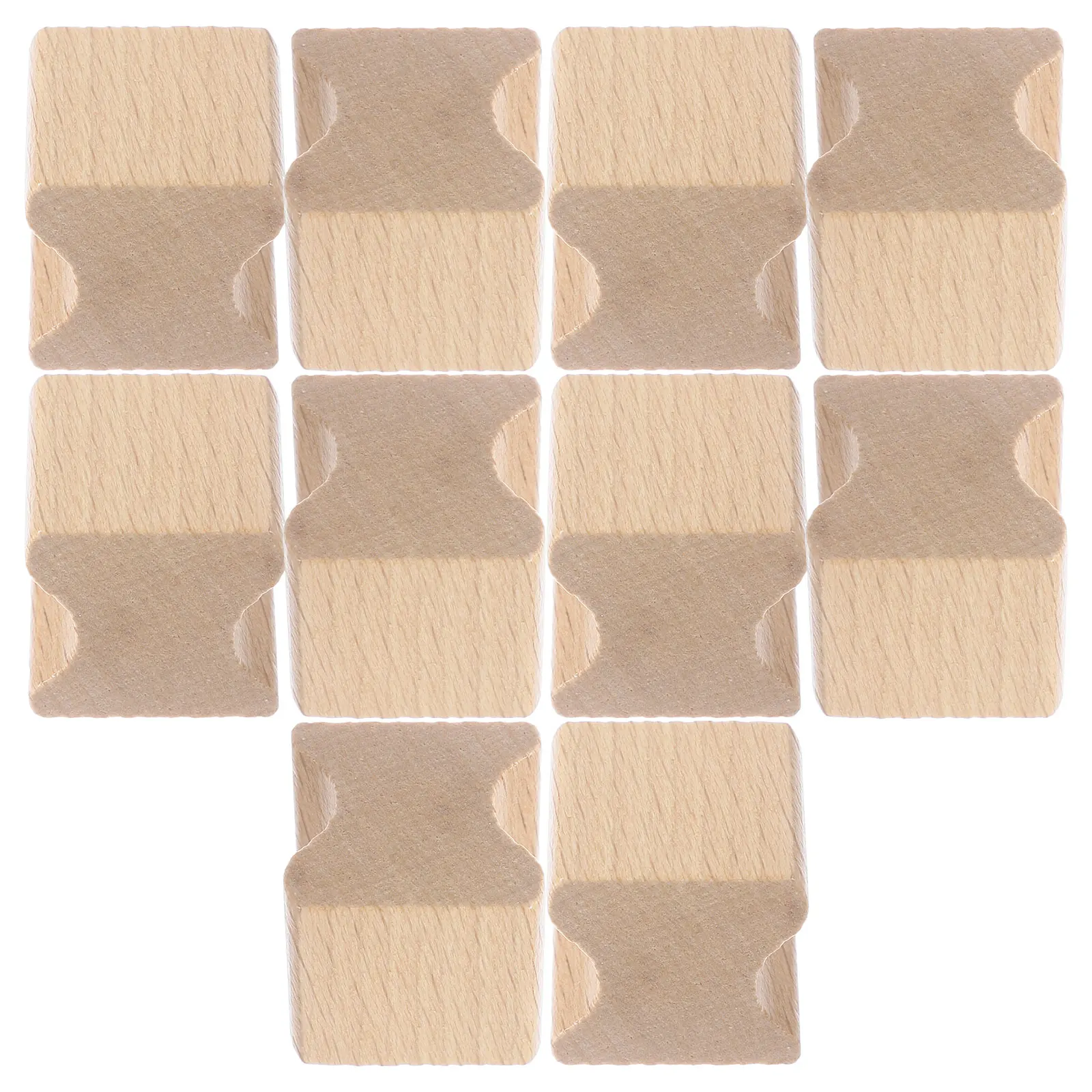 

10pcs Wooden Blank Carving Seals Blank Wood Stamper for Crafts Decor Scrapbook Supplies Durable DIY Square Gifts