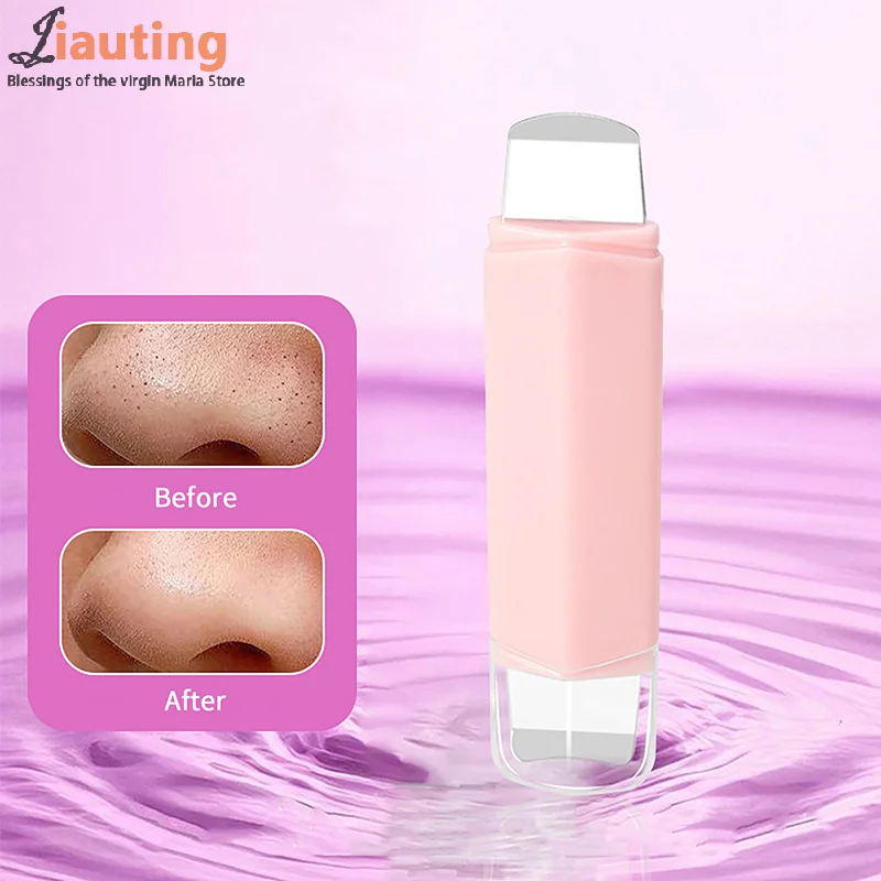 أداة إزالة الرؤوس السوداء للوجه برأسين مكشطة للوجه للتنظيف العميق وملعقة الأنف ومزيل الرؤوس البيضاء أداة العناية بالبشرة #4