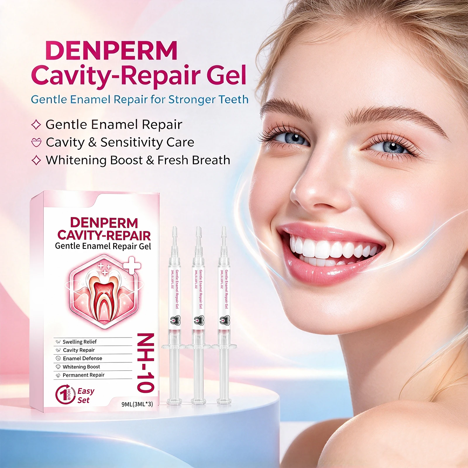 Dental Enamel Care Gel Dental Restoration Swelling Relief For Gum Fresh Breath Reduce Tooth Sensitivity Whiten Teeth Anti Cavity