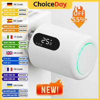 Tuya Zigbee3.0 Smart Thermostatic Radiator Valve Connected Thermostatic Head zigbee thermostatic valve Support Alexa Google Home