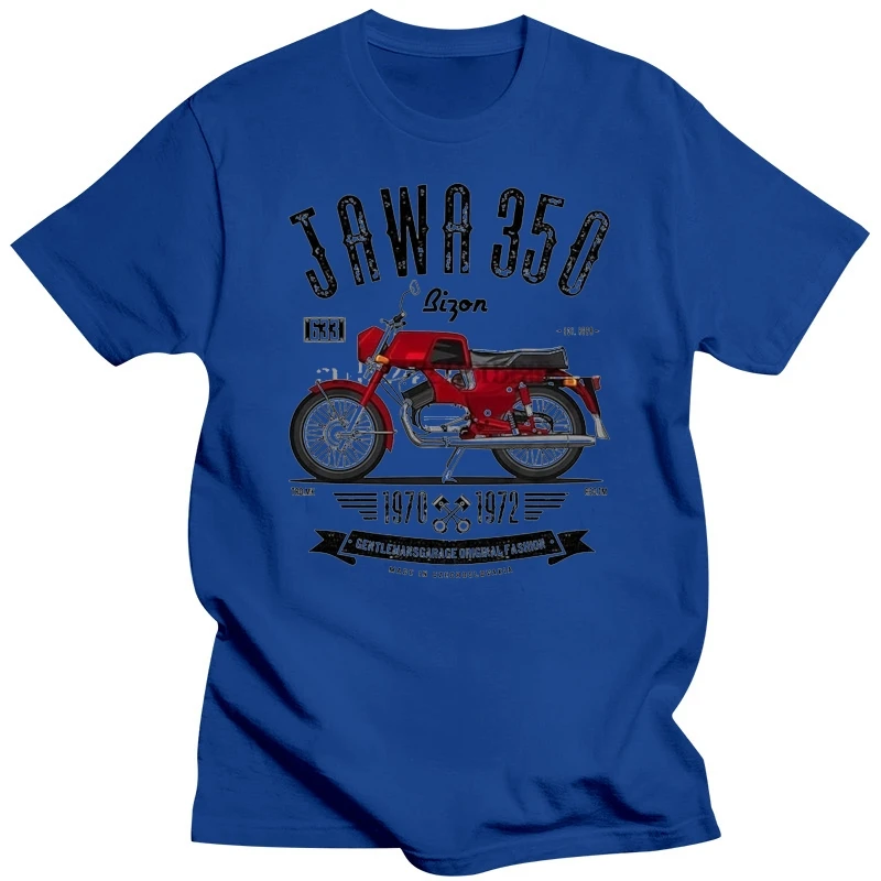 Jawa 350 633 Bizon T-shirt Cool Men Sports Short Sleeve