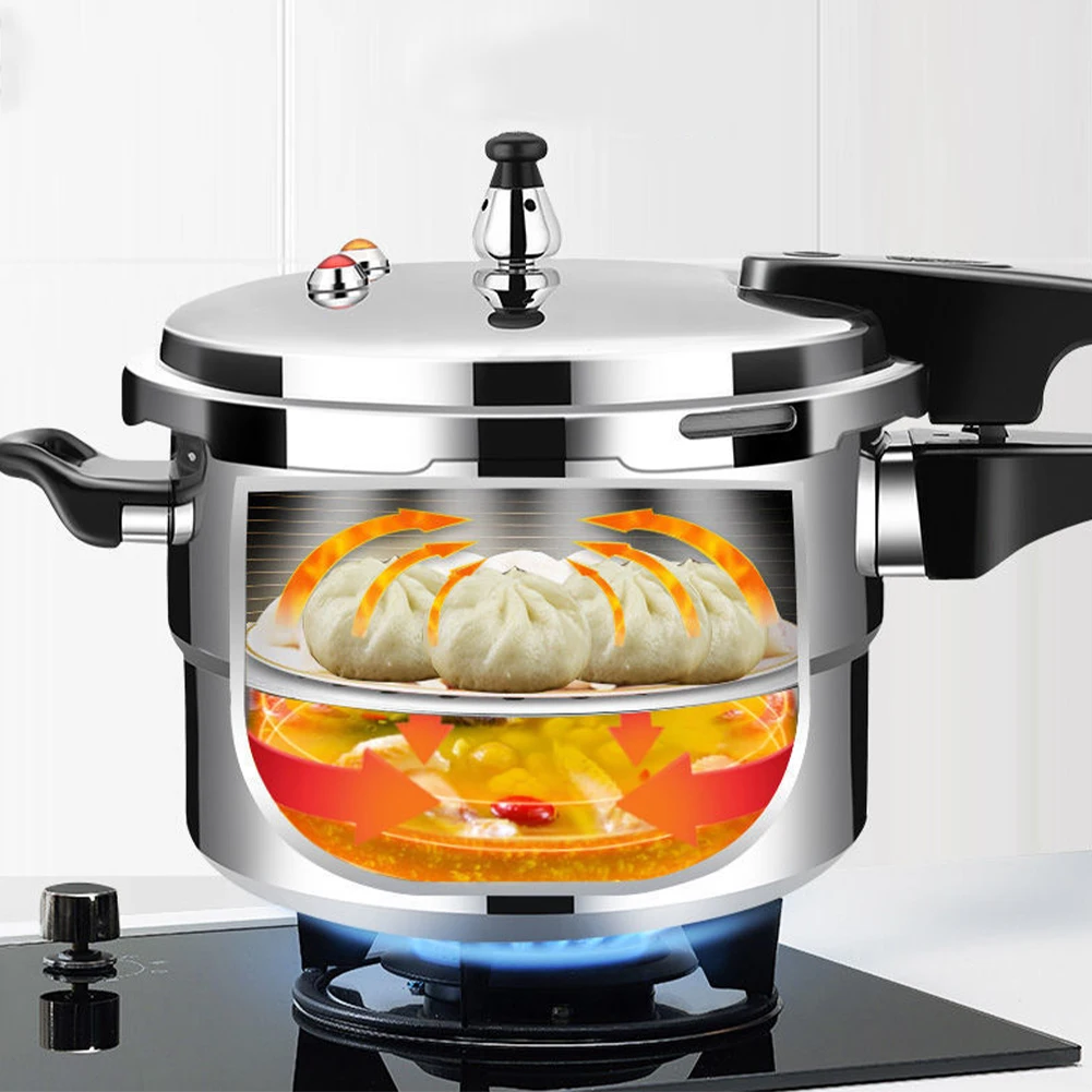 طنجرة ضغط من الألومنيوم مع لوحة تبخير، طنجرة ضغط من سبائك الألومنيوم، طنجرة ضغط صغيرة للغاز والموقد التعريفي