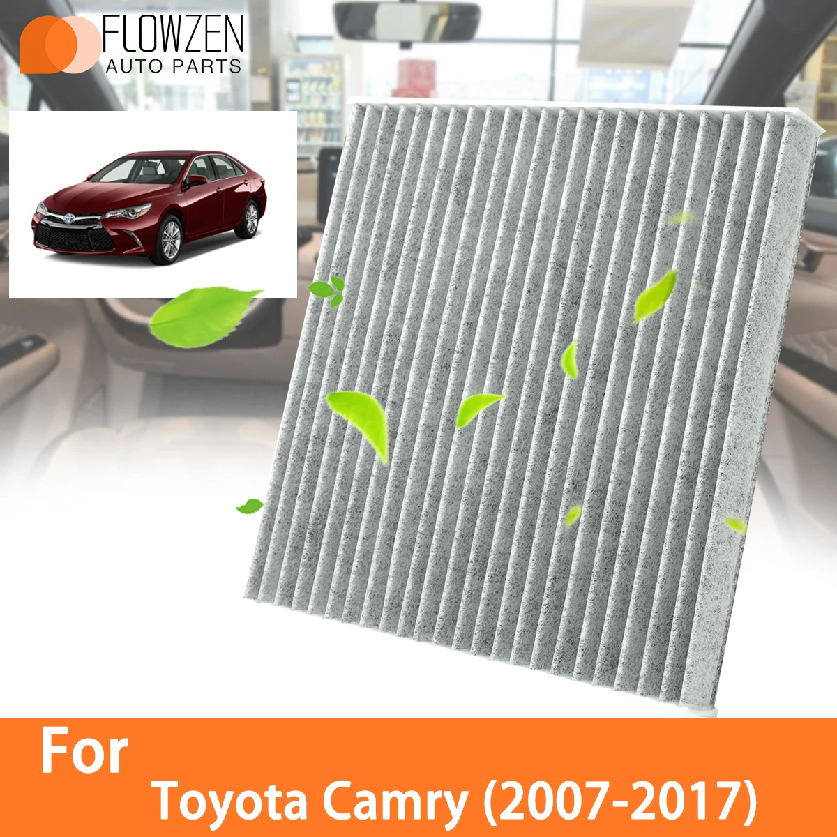 

Аксессуары для Toyota Camry 2007-2017, автофильтры из углеродного волокна 87139-02020 87139-02090 87139-06040 87139-06080