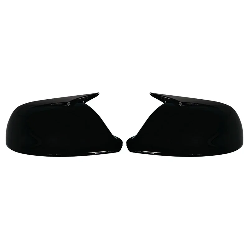  Glossy Black Side Wing Rear View Mirror Cover Case Shell Replace Caps For Audi Q5 SQ5 8R 2009-2017 Q7 4L Facelift 2010-2015