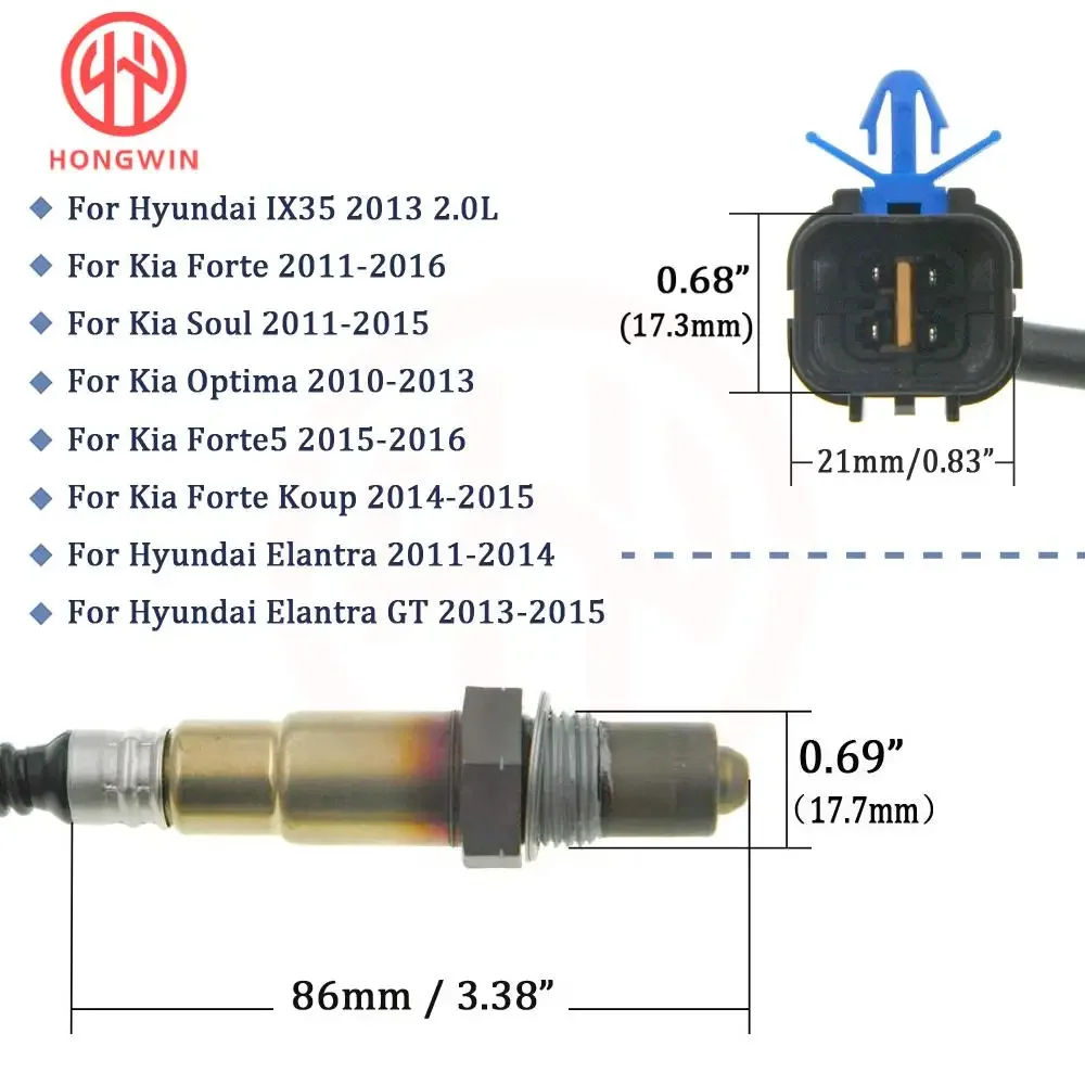 Front Lambda Sensor Oxygen Sensor OEM 39210-2E800 For Hyundai IX35 2013 Elantra For Kia Soul Sportage Optima 392102E800