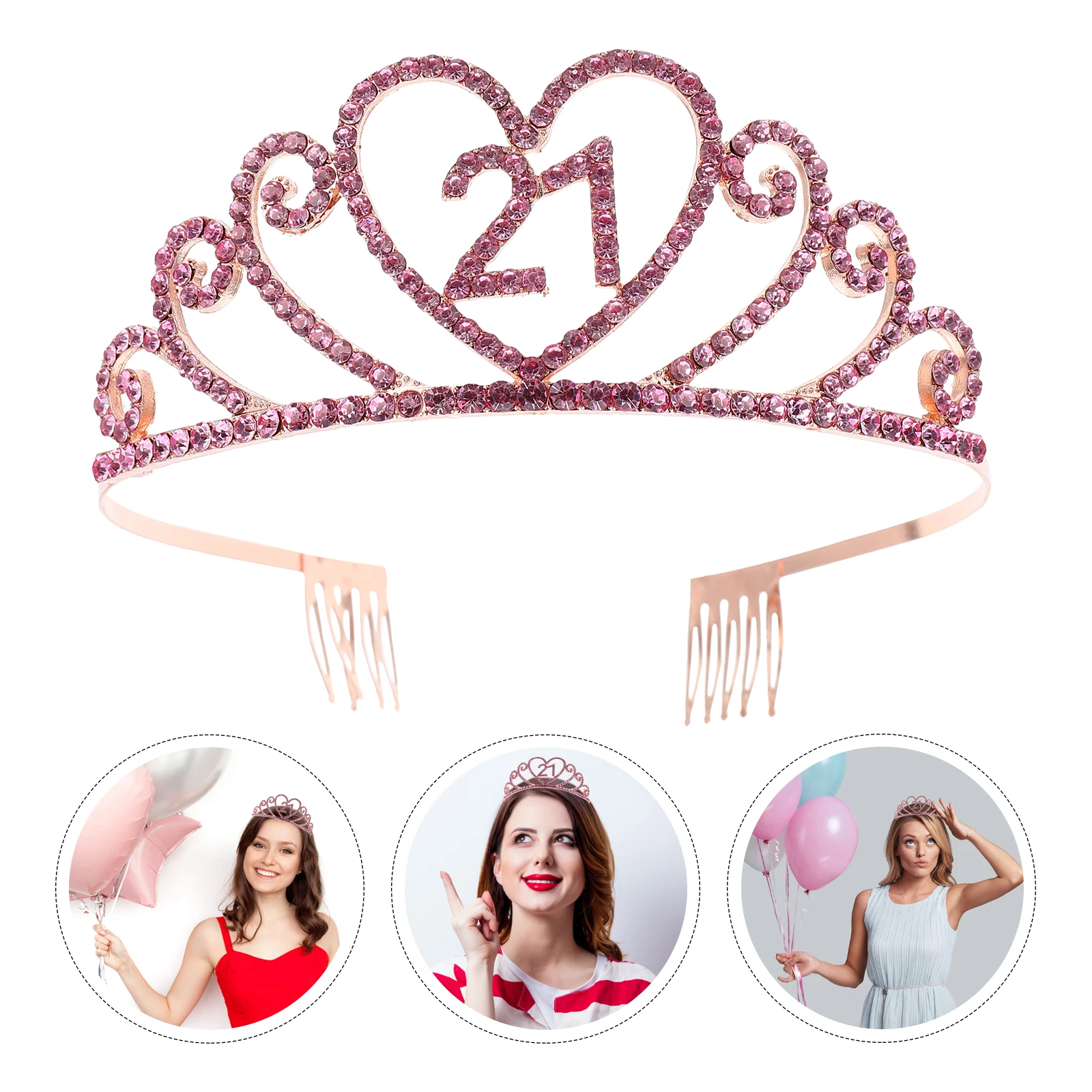 

Birthday Crown Headband The Girls Headdress for Accessories Princess Alloy Crowns