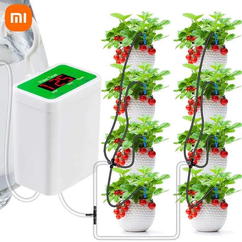 Bomba Xiaomi, riego por goteo inteligente, sistema de temporizador de bomba de agua, dispositivo de riego automático para jardín, planta en maceta con carga Solar