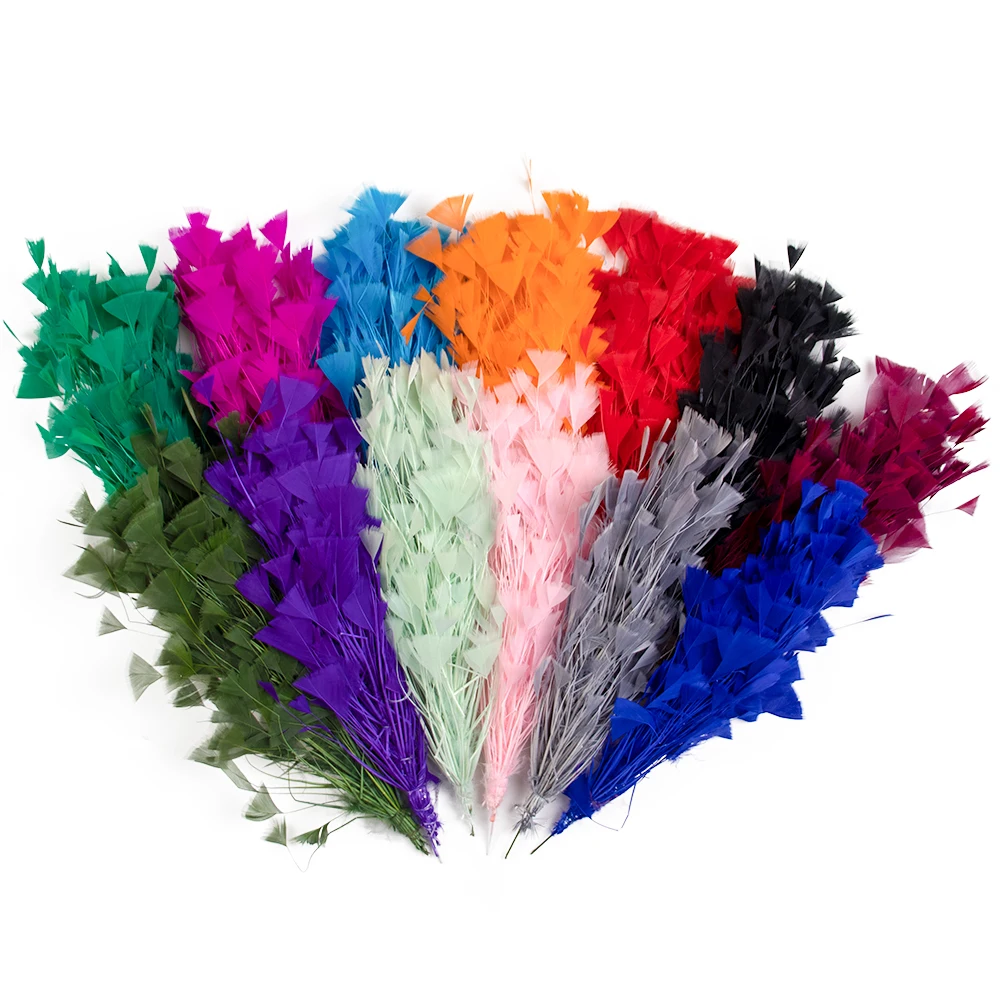 Colorful Turkey Feather Flower 1 Bunch Rooster Feathers Flower Vase Decorative Accessories 10-12Inch Long Plumes Flower Decor