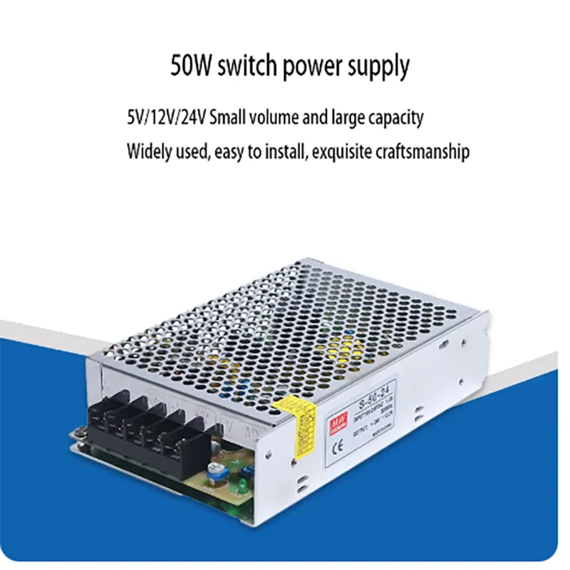 

Блок питания 50 Вт, 24 В, с сенсорным экраном и контроллером PLC, источник питания постоянного тока