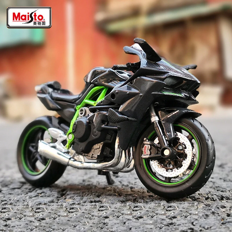 1:12 Kawasaki Ninja H2R Motorcycles Simulation Alloy Motorcycle Model Shock Absorbers Collection Toy Car Kid Gift