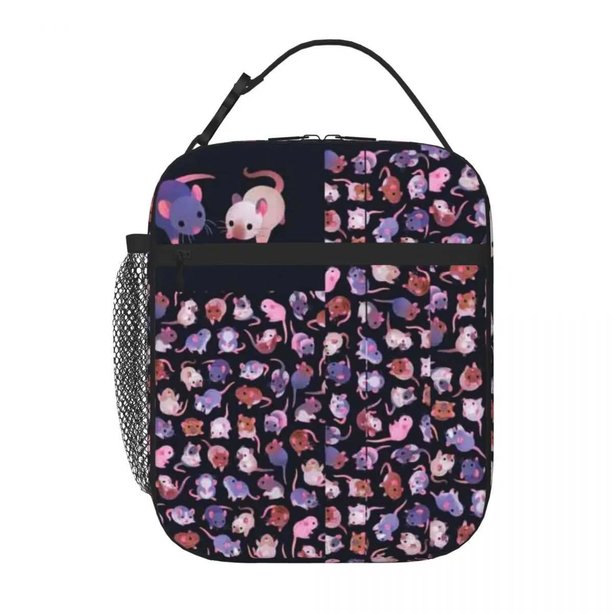 Bestselling Fancy Rat - Dark Hip Hop Kids Lunch Bag Countryside Trip Foldable Lunch Bag