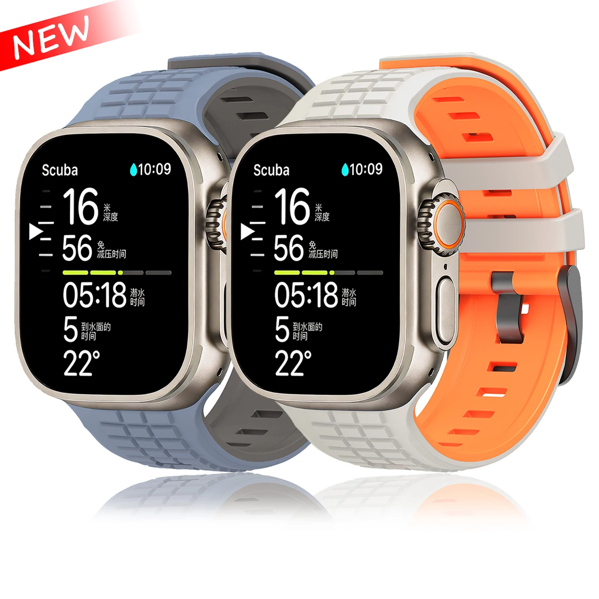 Correas Deportivas de Silicona para Apple Watch 46mm 44mm 45mm 49mm, Correa de Repuesto para iWatch Ultra 3 2 Series 11 10 9 8 7 6 5 SE 3