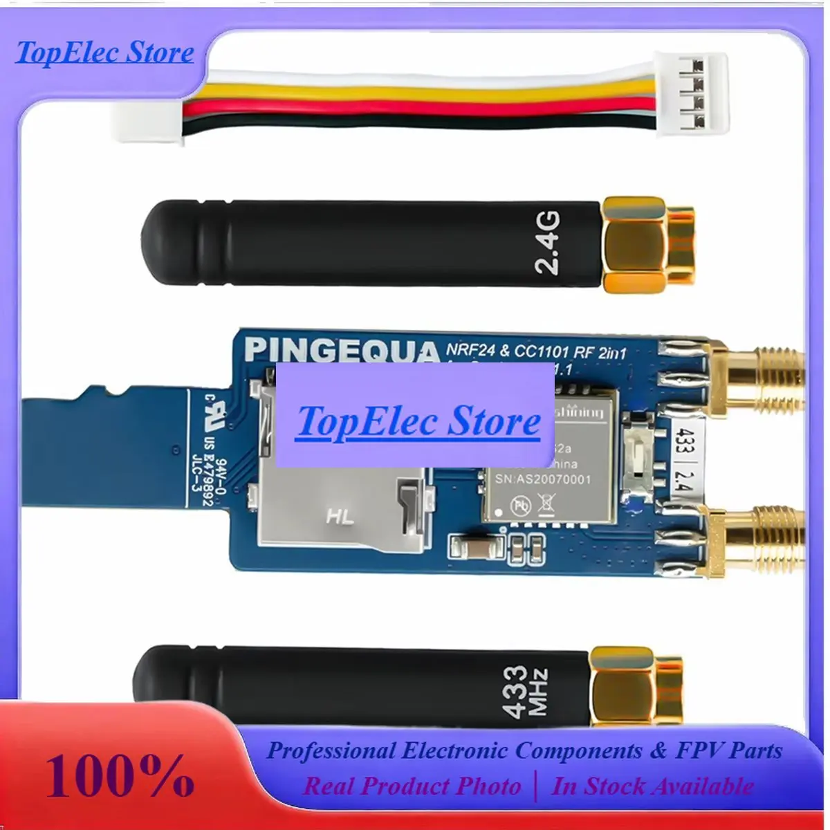 TopsNew For CardPuter V1.1 Wireless Module CC1101 + NRF24L01 MicroSD Card Slot