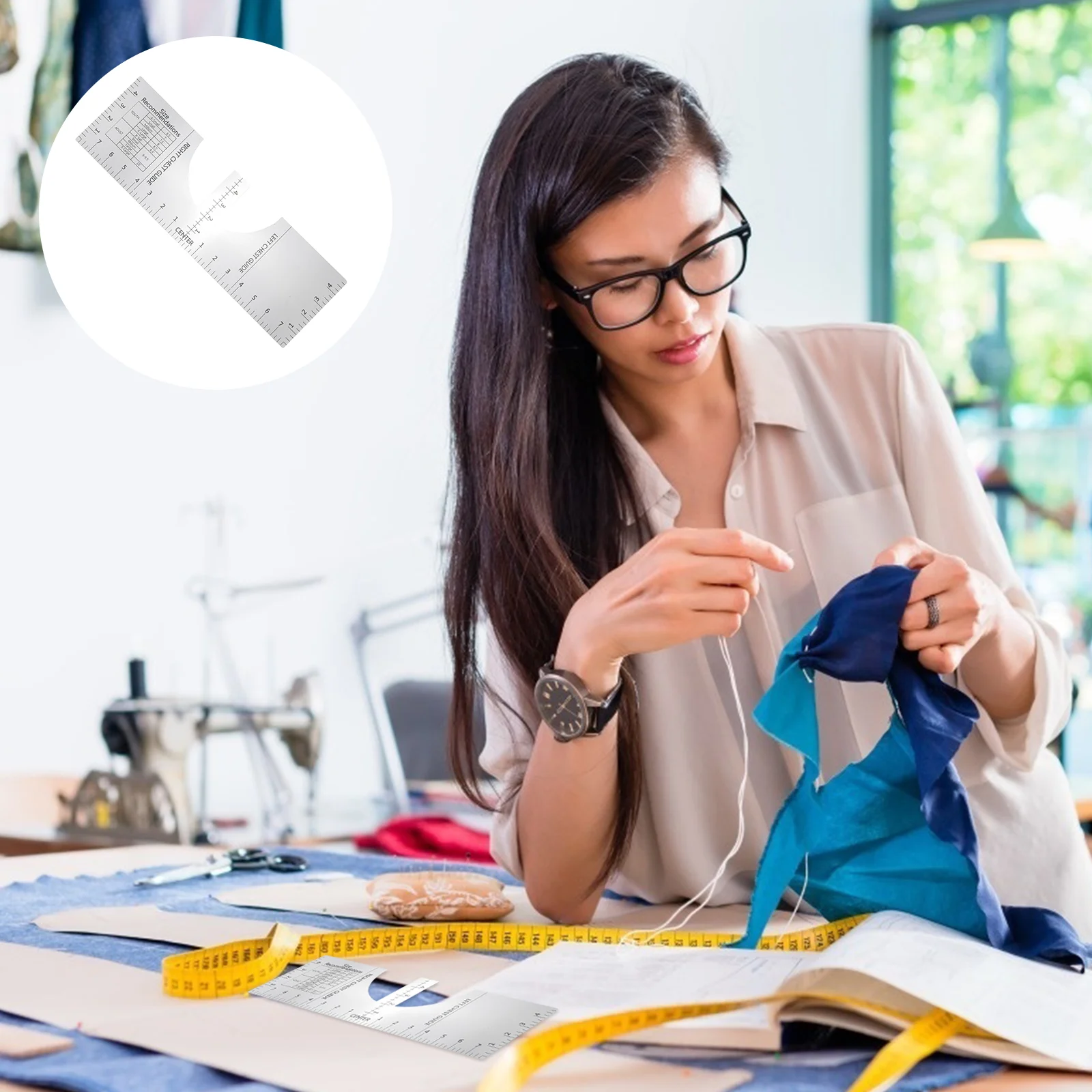 Circle Stencil Quilting Ruler Templates T-shirt Guide Alignment Tool Tailor Accessories Tshirt Acrylic