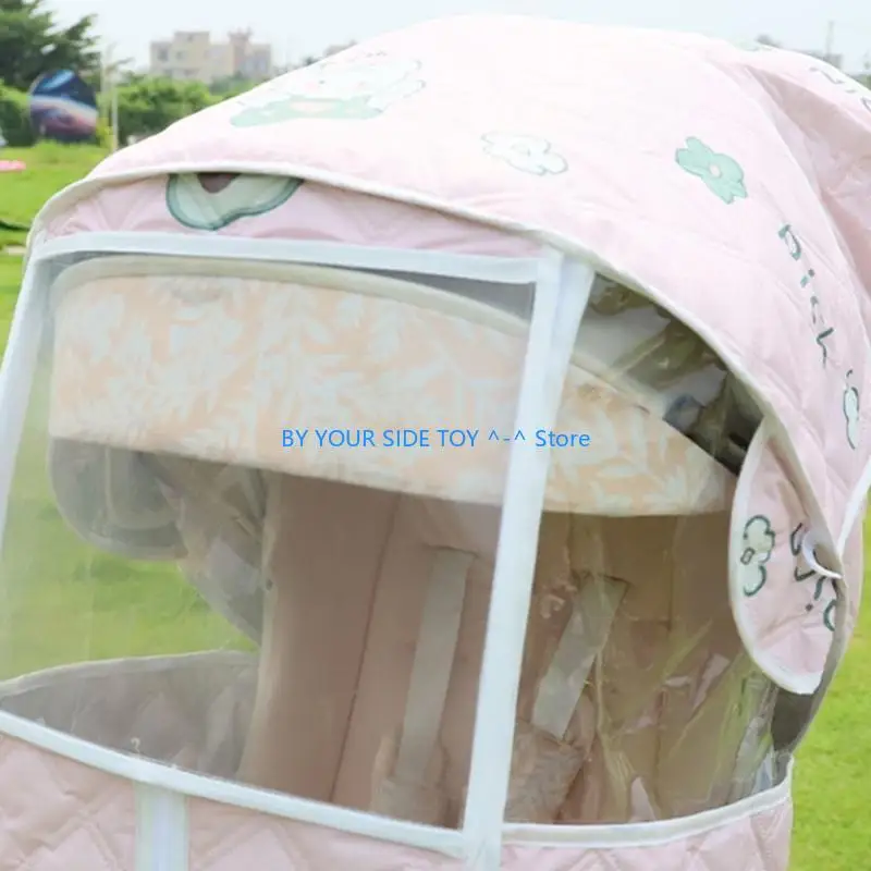 

Baby Strollers Rain Cover Cold Weather Proof & Foldable Protective Sleeve Case U6XE