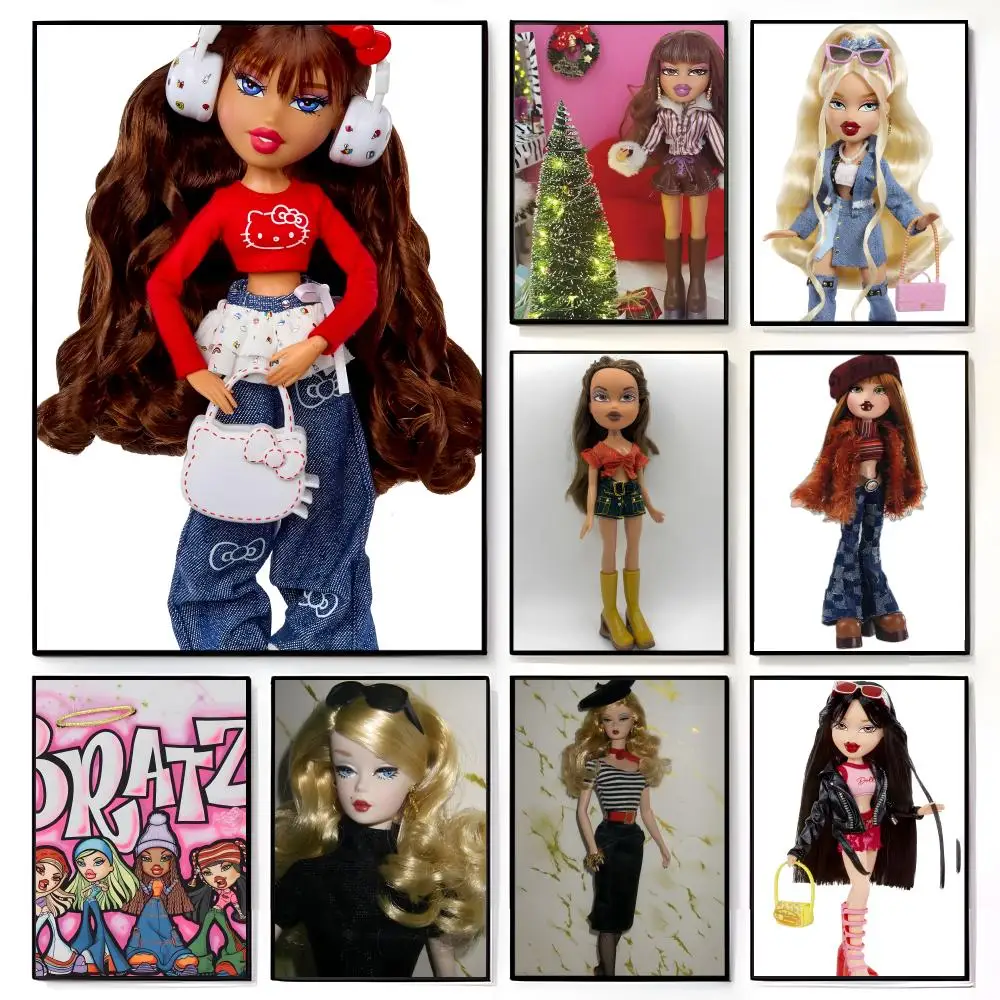 Pôster de Boneca Bratz Yasmin Cloe, Decoração de Parede para Quarto Infantil com Tema de Filme Americano