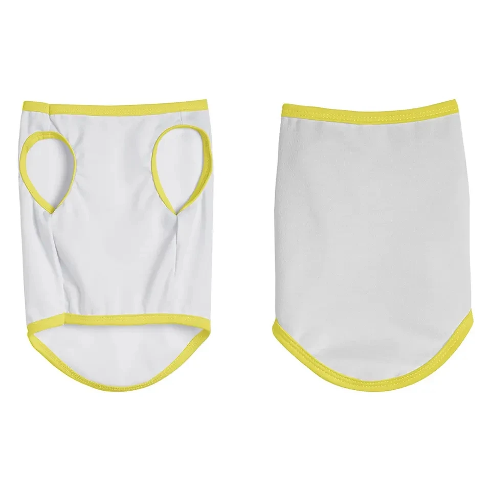 Sublimation Blanks For Custom Logo  Print Colorful Polyester Dog Clothing Pet Clothes Fashionable Dog Shirts T-shirts