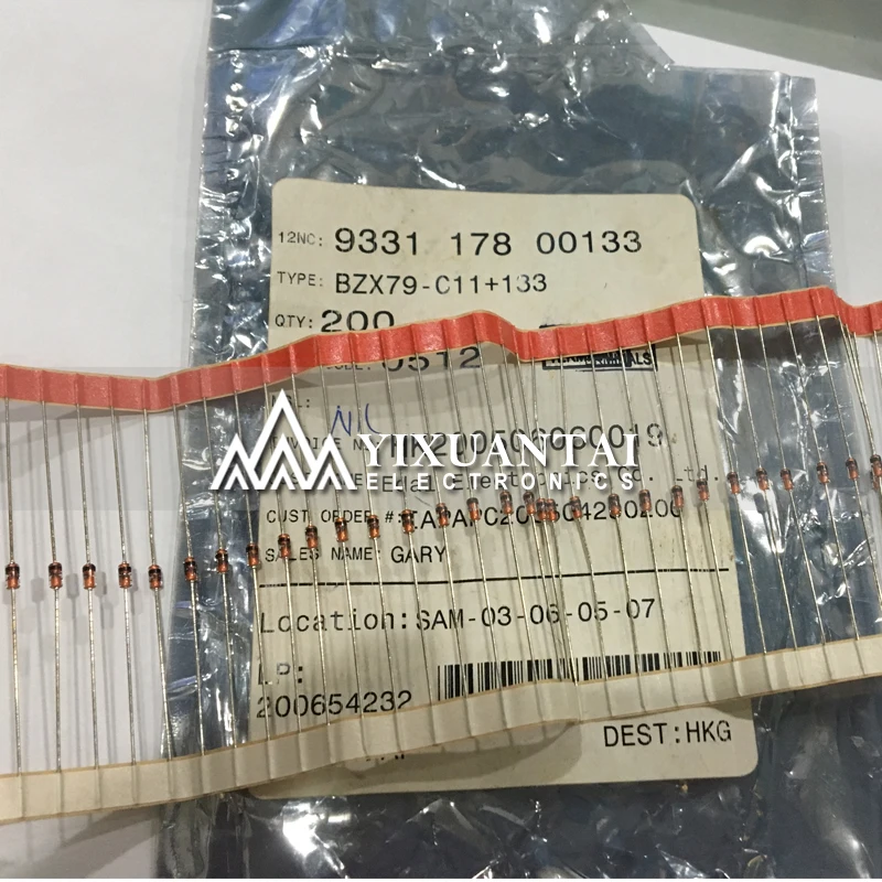 100PCS/LOT   Free Shipping!  New Original  BZX79-B8V2  BZX79-C10  BZX79-C11   BZX79-C12  DO35
