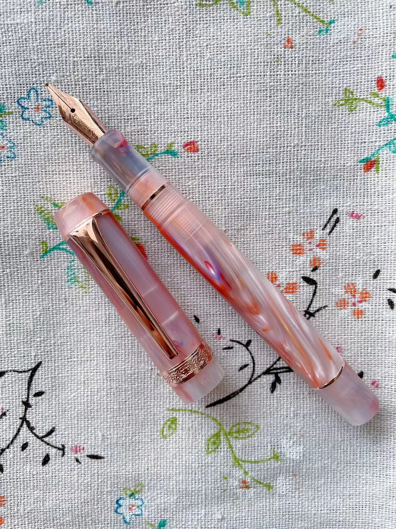 All Color Kaigelu 316 Smooth Acrylic Fountain Pen EF/F Nib Beautiful Marble Amber Pattern Ink Pen Writing Gift Office Business