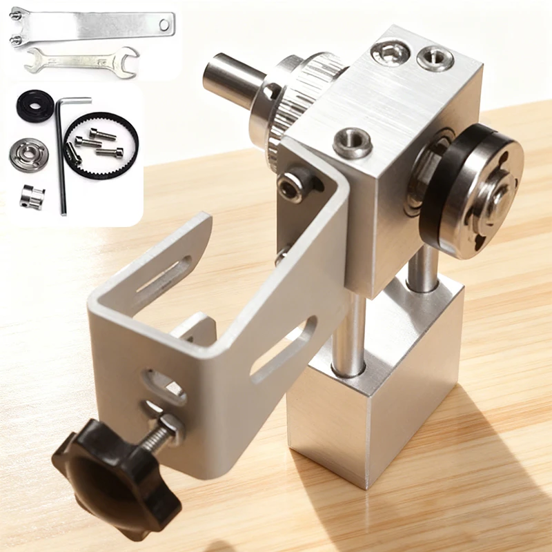 Mini Table Saw Lifting Spindle Small Table Saw Unpowered Spindle Accessories Set DIY Woodworking Cutting Polishing Spindle