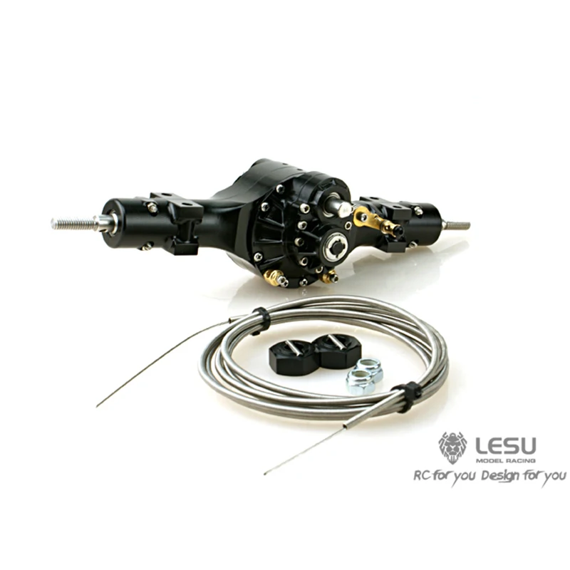 LESU Metal Diff Lock Rear Axle 1/14 RC Tractor Truck Car Q9018 Tamiyay Outdoor Toys TH02057