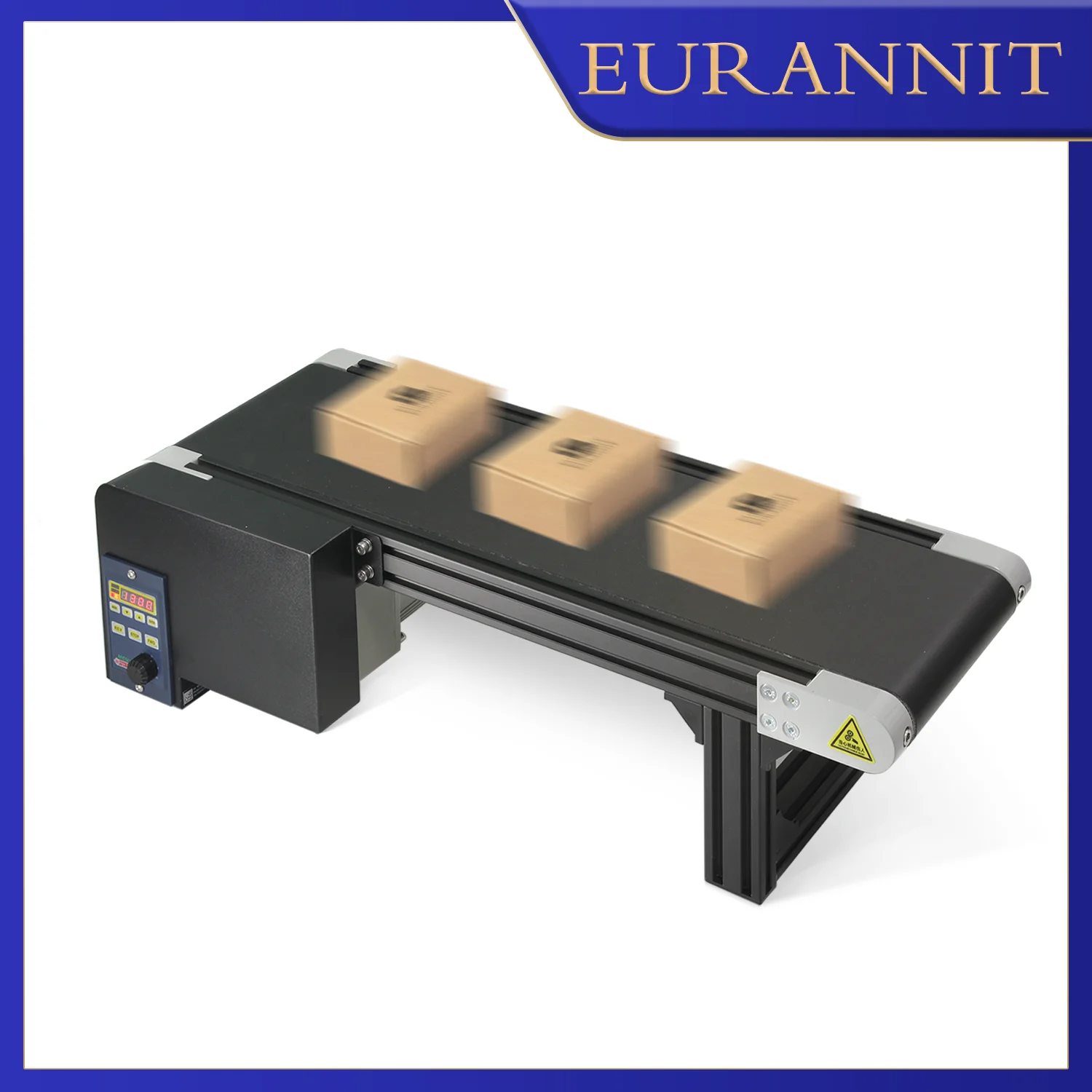 EURANNIT EN2 High Speed Conveyor Belt Aluminum Conveyor Belt Adjustable Speed Electric Conveyor Assembly Line Printer Accessory