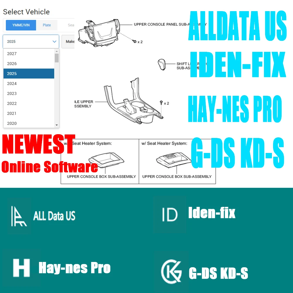Alldata US Hay-nes pro ID-FIX G-DS KDS Full Version Online Login Account Wiring Diagrams Repair Software Workshop Essential Tool