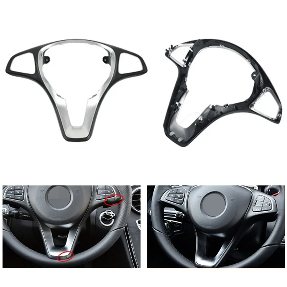 

Steering Wheel Cover Trim 09946428139107 09946429139107 For Mercedes W176 For W246 For W205 For W117 For W218 For W213 Interior
