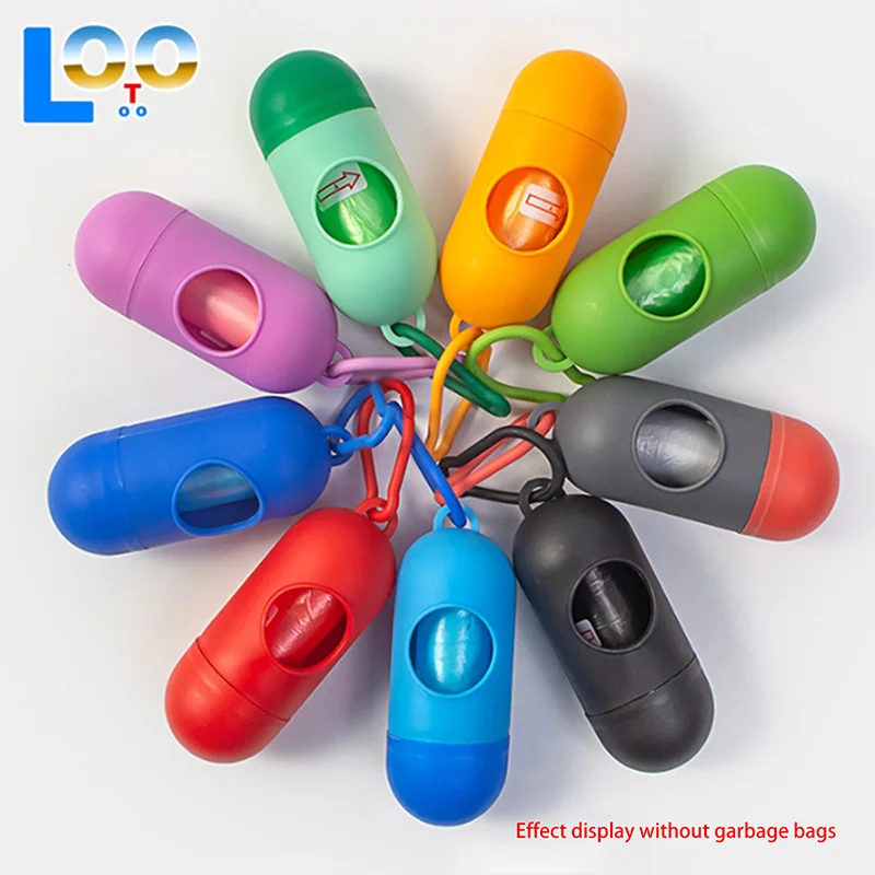 1 ชิ้นถุงขยะสัตว์เลี้ยงเครื่องจ่ายสุนัขอุจจาระถุงพลั่วแคปซูลสะดวกสุนัขอุจจาระถุงเก็บถุงขยะตู้