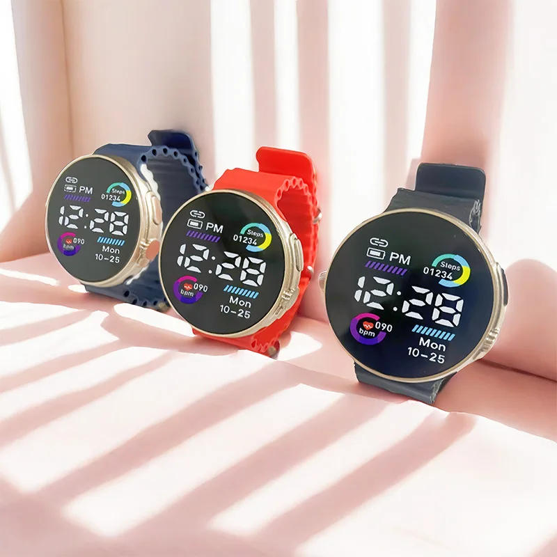 ساعة أطفال ذات طابع بحري الأكثر مبيعًا مع إضاءة خلفية LED رياضية رقمية مقاومة للماء لطلاب الأطفال بالجملة