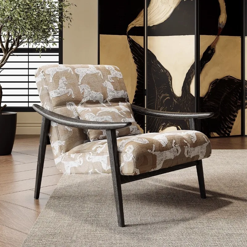 Single sofa chair, retro office bed and breakfast, leisure chair