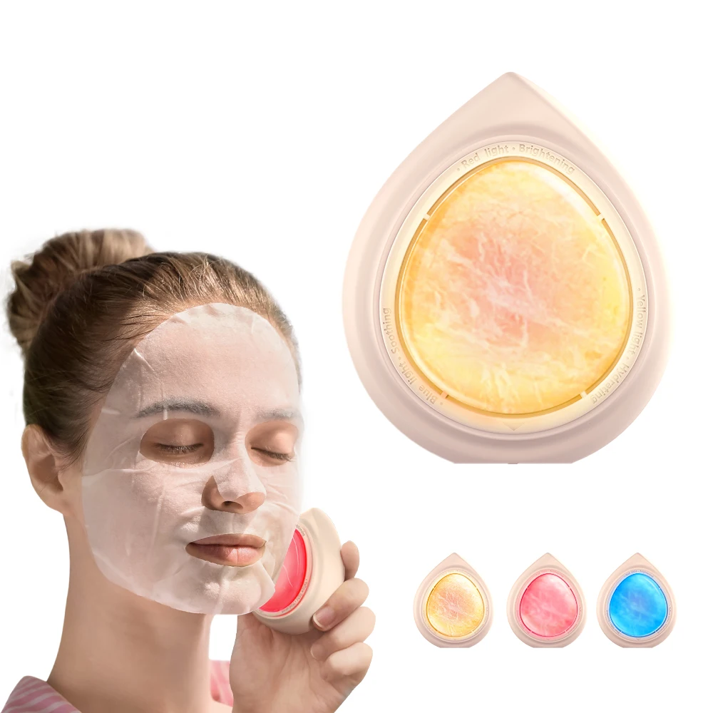 Professional 4-Color LED Photon Facial Mask Nicemey Wireless Charging Red Light Therapy Skin Rejuvenation Beauty Tool