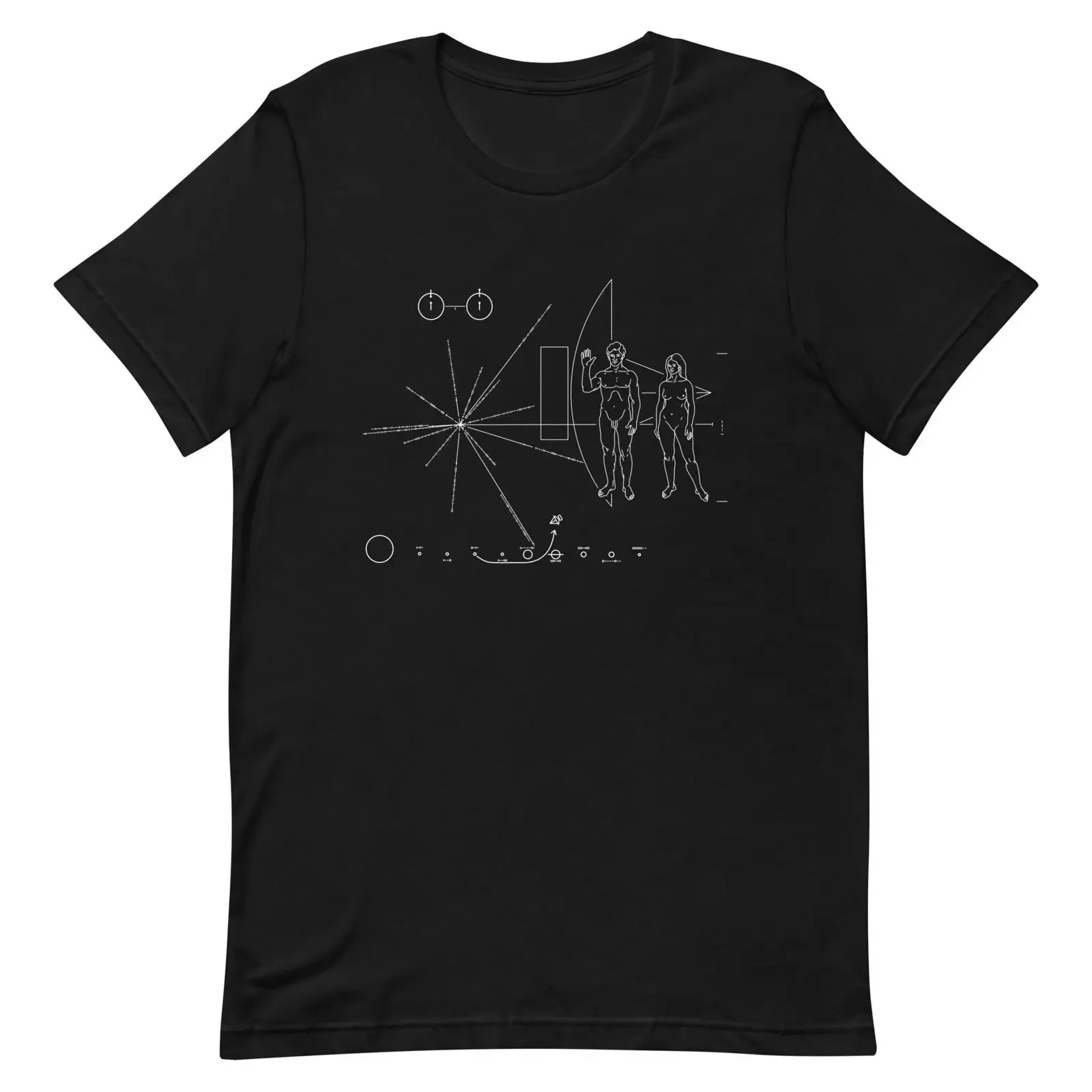 Pioneer Space Probe T Shirt vintage Washed Breathable graphic Soft Versatile Stretched homme Stylish Casual