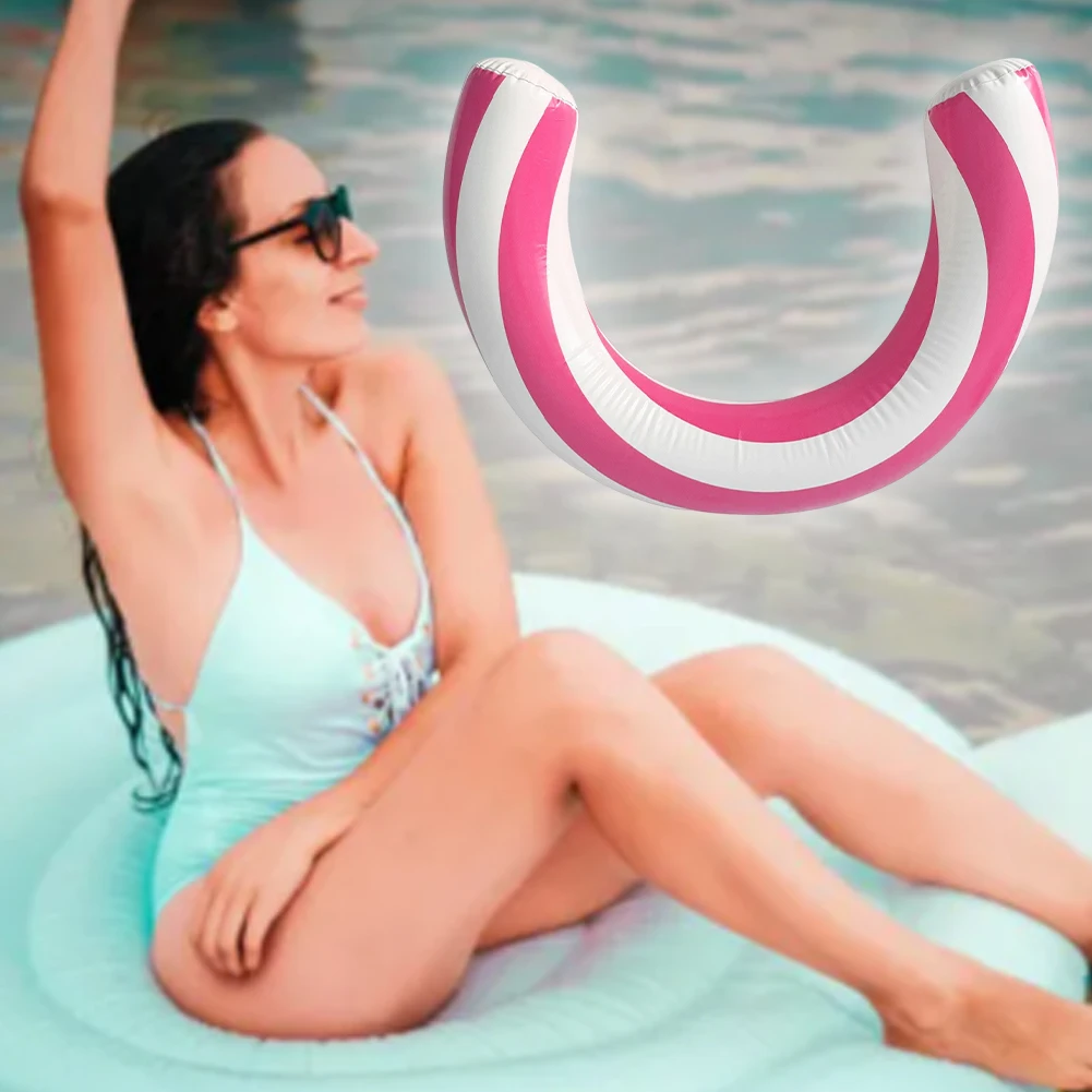 Inflatable Buoyancy Stick High Buoyancy Curved Swimming Noodle Leakproof Portable Entertainment Lounger for Pool Beach