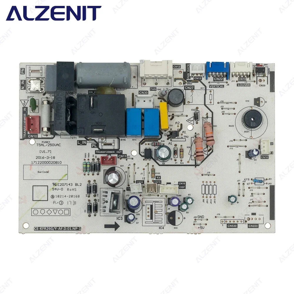 Used For Midea Air Conditioner Indoor Unit Control Board CE-KFR26G/Y-AF.D.01.NP-1 Circuit PCB 17122000020810 Conditioning Parts