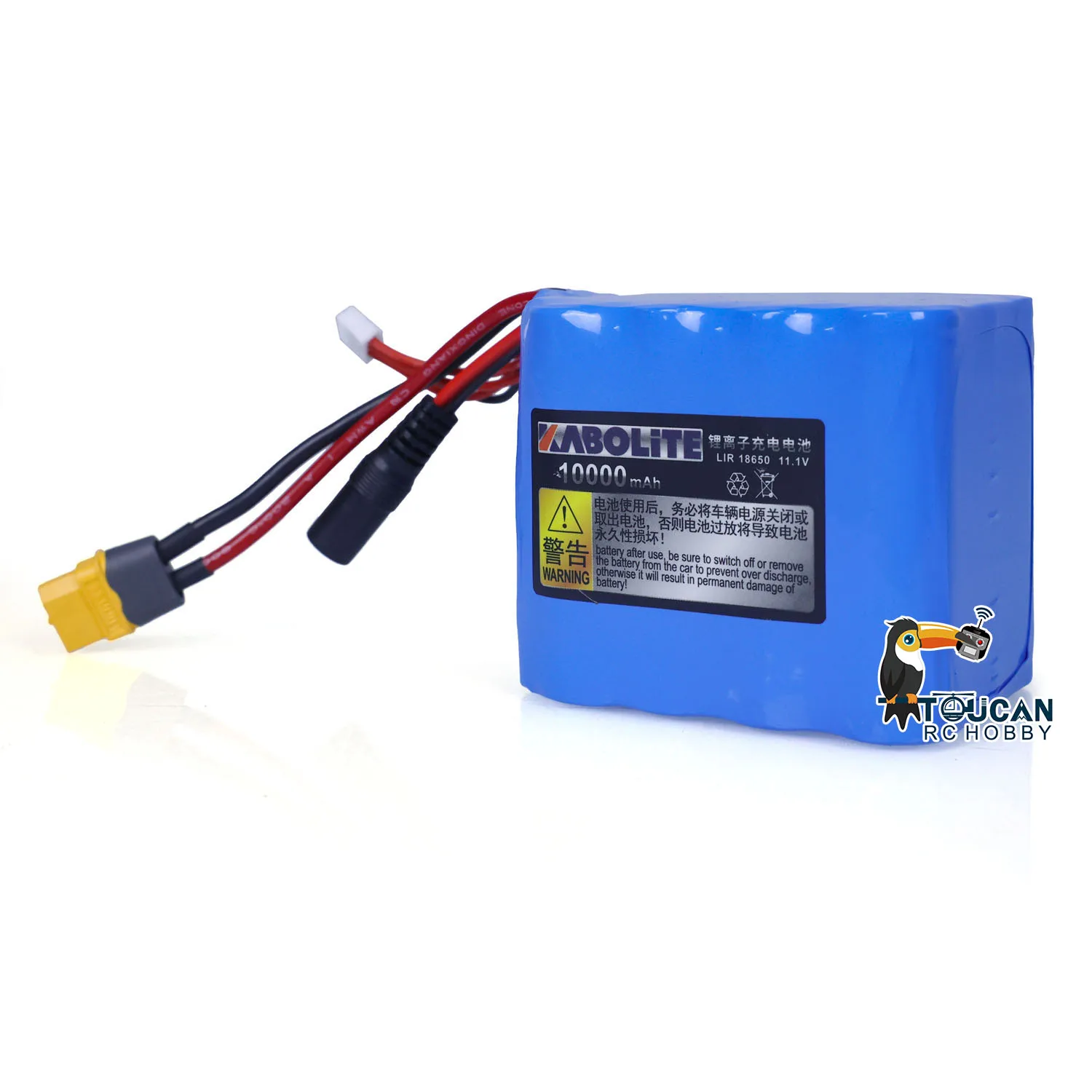 Kabolite 10000mAh 11.1V Li-ion Battery for 1/14 RC Hydraulic Loader Excavator Construction Vehicle DIY Model Spare Parts TH22953