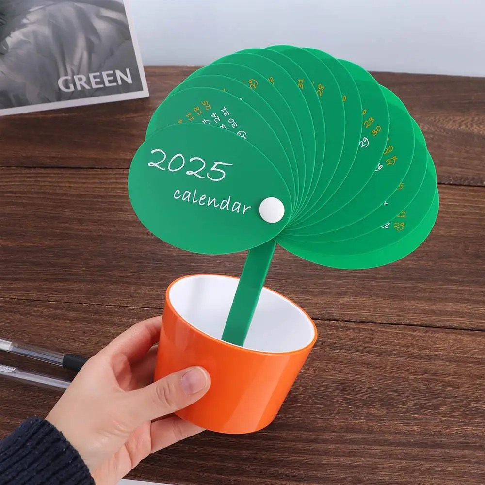 Durability Creative 2025 Desktop Calendar Simple Lovely Pen Holder Personalization Large Capacity Stationery Organizer Student