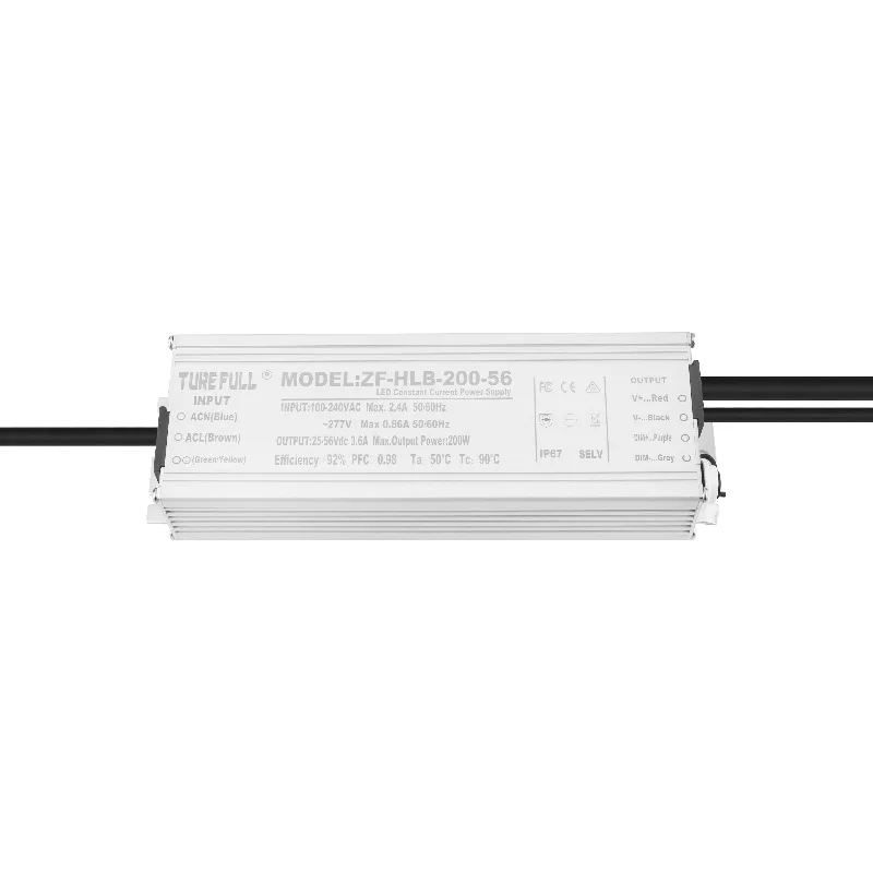 200W Constant Current Wholesale Waterproof  High Efficiency LP67 56v  Led Driver Power Supply Ballast