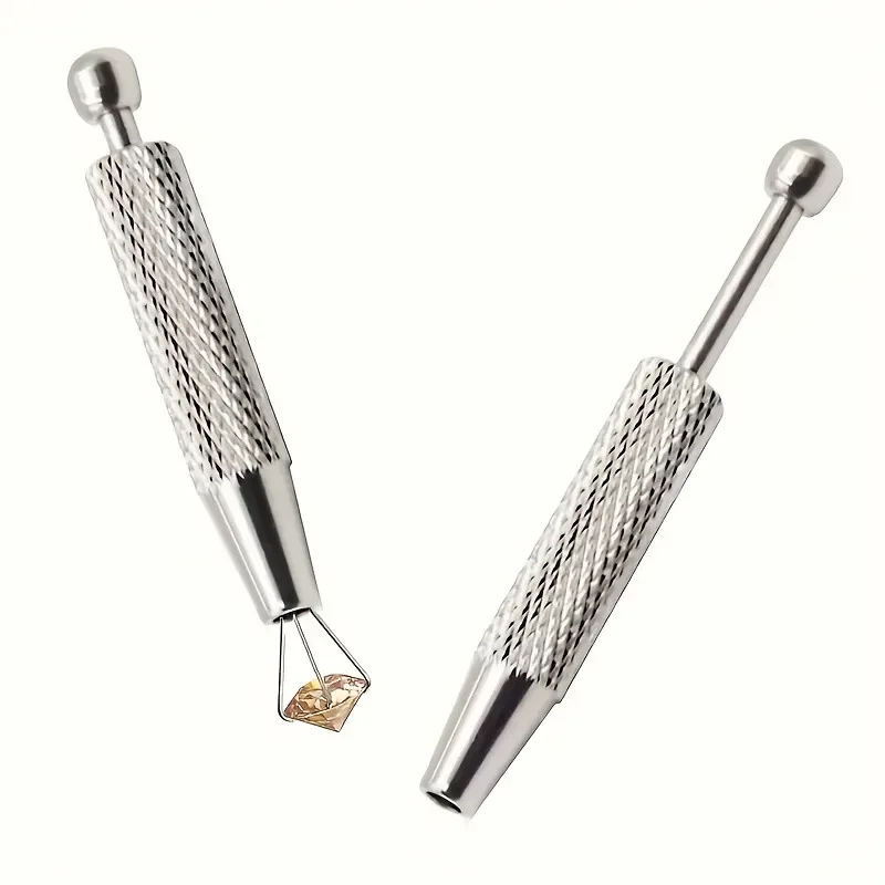 Jewelry Holder Bead Ball Pick Up Tool Prong Tweezers Catcher Crystal Grabbers with 4 Claws Earring Making Grasping