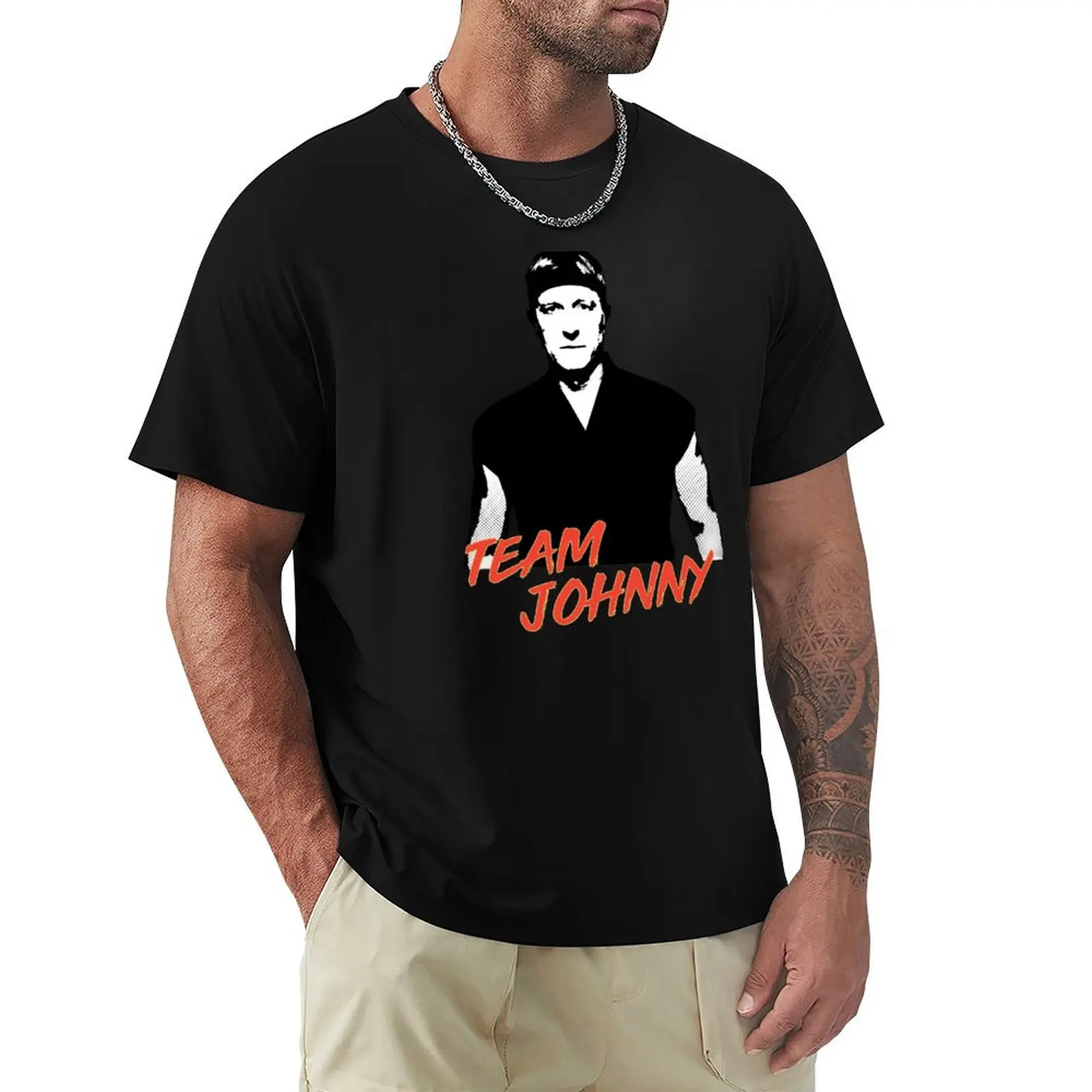 Johnny Lawrence vintage T-Shirt Basic Lightweight Short Sleeve Tee