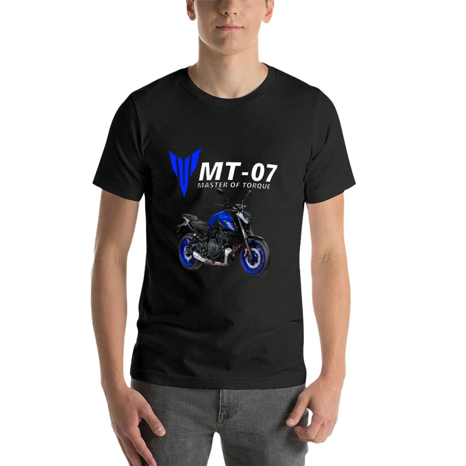 MT-07 Motorcycle T-Shirt anime t-shirts man workout shirts for men