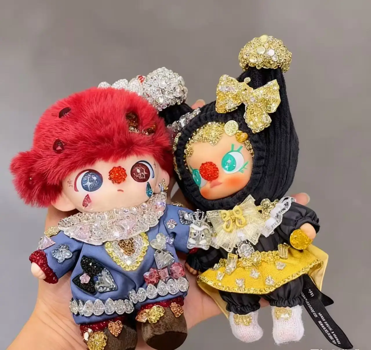 Kawaii الفتيات الكرتون الكريستال ملصق اليدوية Diy بها بنفسك حساب اليد الشارات الهدايا إكسسوارات دمي ل 17 سنتيمتر لابوبو دمية هدايا لطيف #2