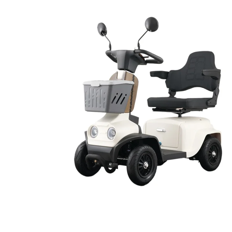 Jianbu luxury elderly electric scooter for the elderly and disabled small four-wheeled electric vehicle new moped