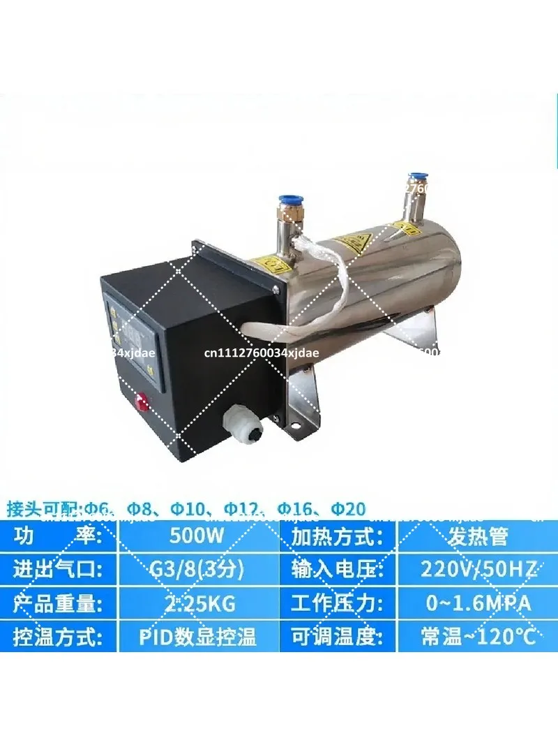 D-500 D-1000 Compressed Air Heater Ducted Small Gas Heater for Electrostatic Painting Nitrogen Heating